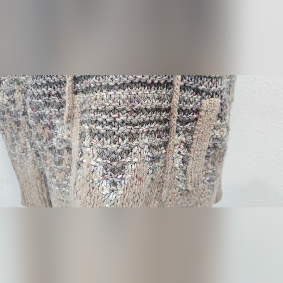 Free People Love Bug Chunky Knit Fair Isle Sweater Boho Wool Blend Size XS - Picture 5 of 15